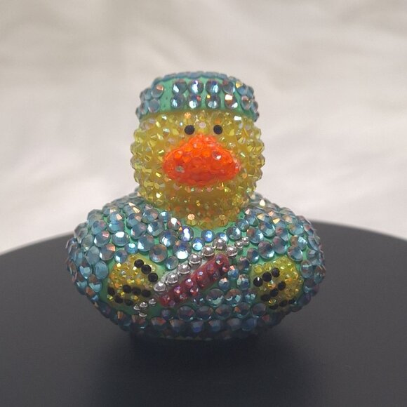 Doctor/Nurse Bedazzled Rubber Duck in Scrubs, Bling, Medical Gift - Picture 1 of 13